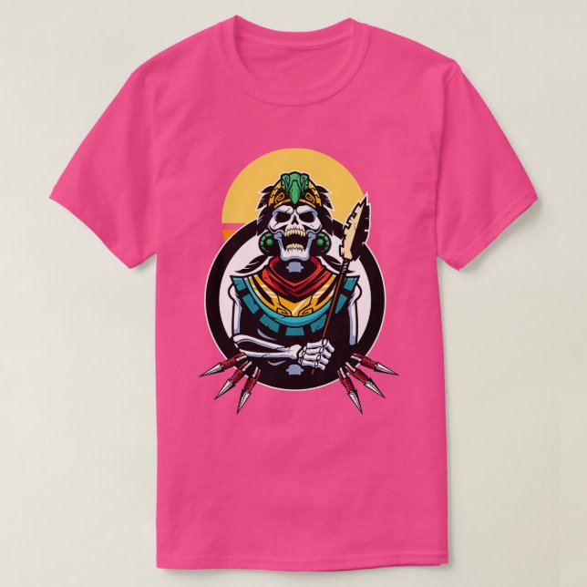 Camiseta guerrero de cráneo inca (Diseño del anverso)