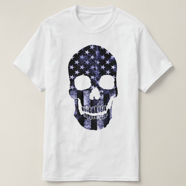 Camiseta Guerrero de cráneo USA (Diseño del anverso)