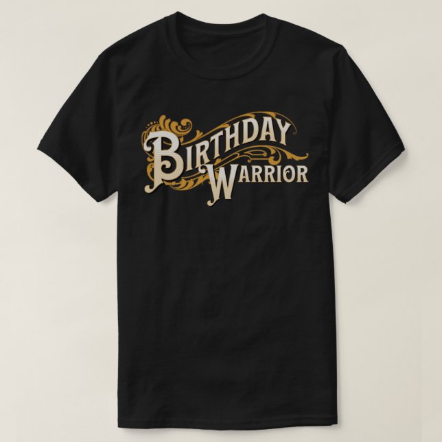 Camiseta Guerrero de Cumpleaños (Diseño del anverso)