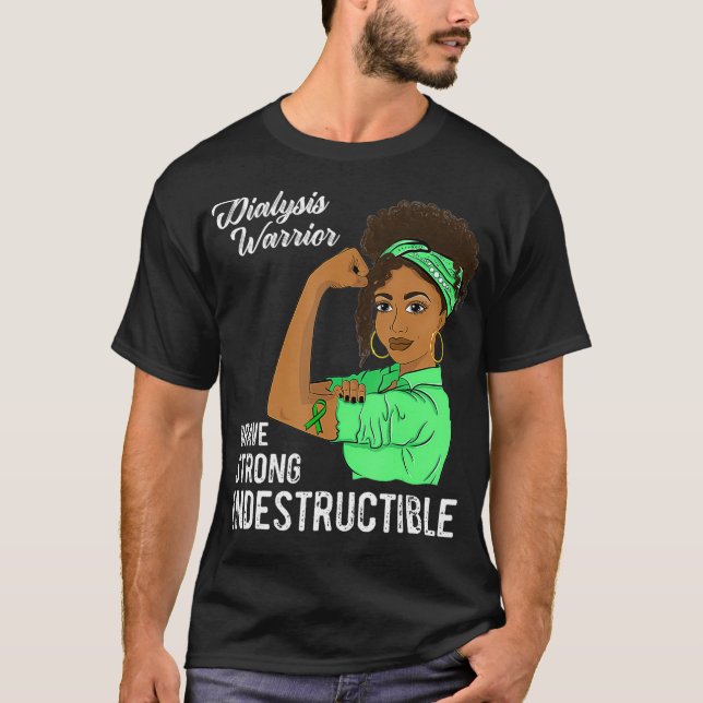 Camiseta Guerrero de diálisis sobreviviente indestructible  (Anverso)