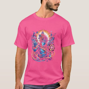 Camiseta Guerrero de Dios hindú Desi Religioso Cofo Gráfico