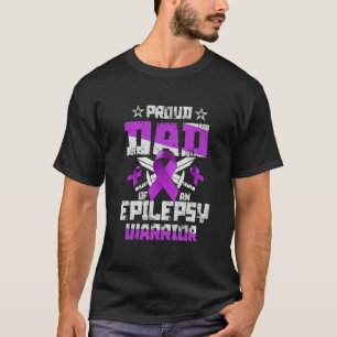 Camiseta Guerrero de Epilepsia Papá Orgulloso Mes de Concie