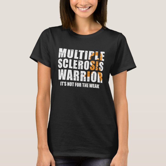 Camiseta Guerrero de esclerosis múltiple en guerra (Anverso)