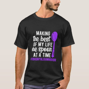 Camiseta Guerrero de Fibromialgia de Una Cuchara Conciencia