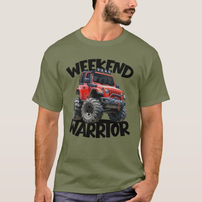 Camiseta Guerrero de Fin de Semana 4x4 (Anverso)