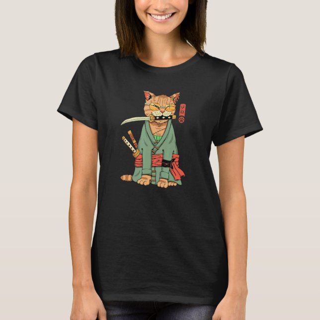 Camiseta Guerrero de gato Zoro (Anverso)
