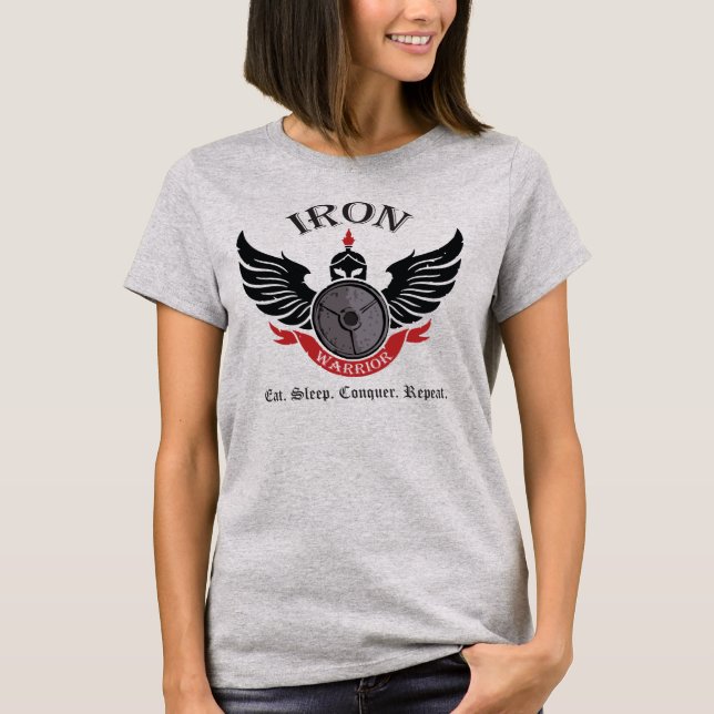 Camiseta Guerrero de hierro - Gym Spartan (Anverso)