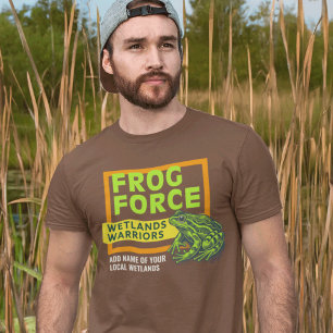 Camiseta Guerrero de humedales de la fuerza de la rana aman
