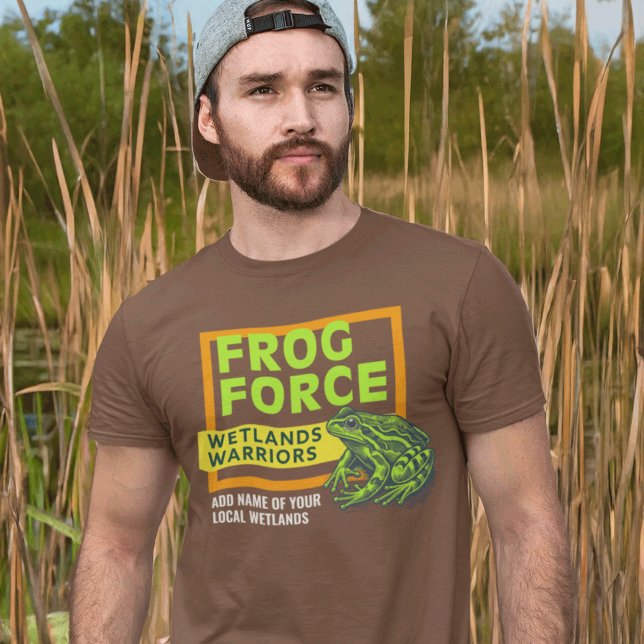 Camiseta Guerrero de humedales de la fuerza de la rana aman (Subido por el creador)