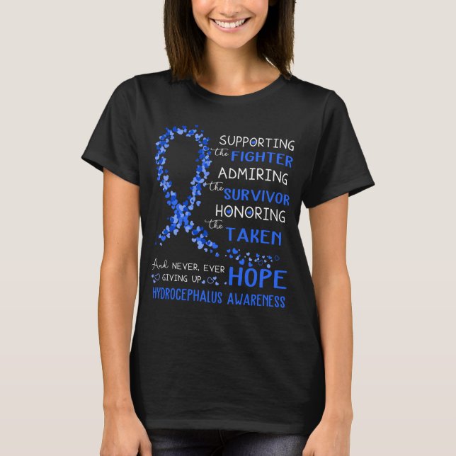 Camiseta Guerrero de Hydrocephalus apoya a luchador (Anverso)