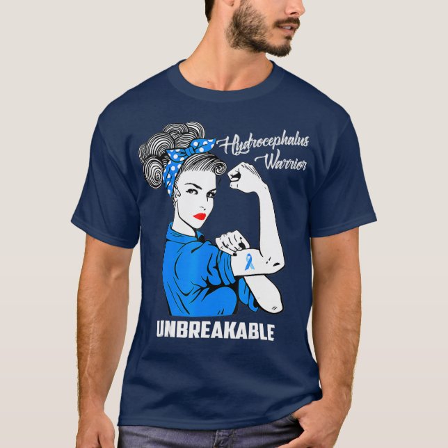 Camiseta Guerrero de Hydrocephalus Conciencia Inquebrantabl (Anverso)