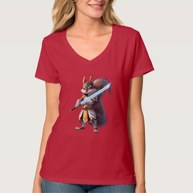 Camiseta Guerrero de la ardilla de Anime Samurai (Anverso)