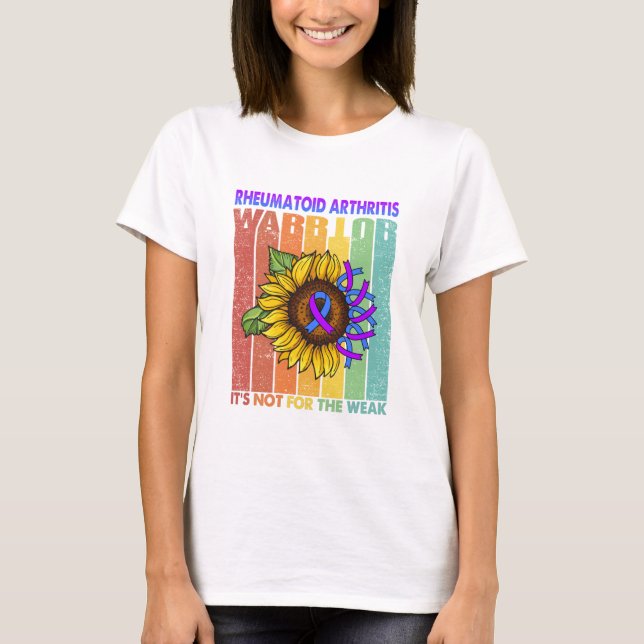 Camiseta Guerrero de la artritis reumatoide no es para débi (Anverso)