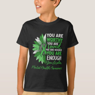 Camiseta Guerrero de la conciencia de la salud mental motiv