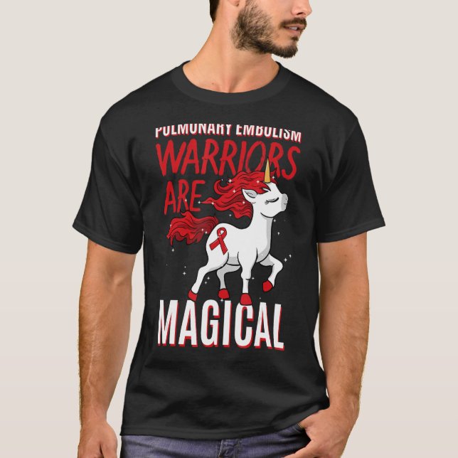 Camiseta Guerrero de la conciencia del embolismo pulmonar P (Anverso)
