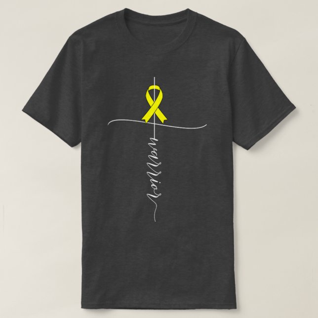 Camiseta Guerrero de la conciencia sobre el cáncer de hueso (Diseño del anverso)
