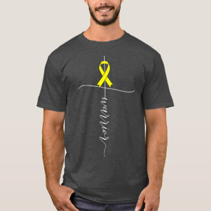 Camiseta Guerrero de la conciencia sobre el cáncer de hueso