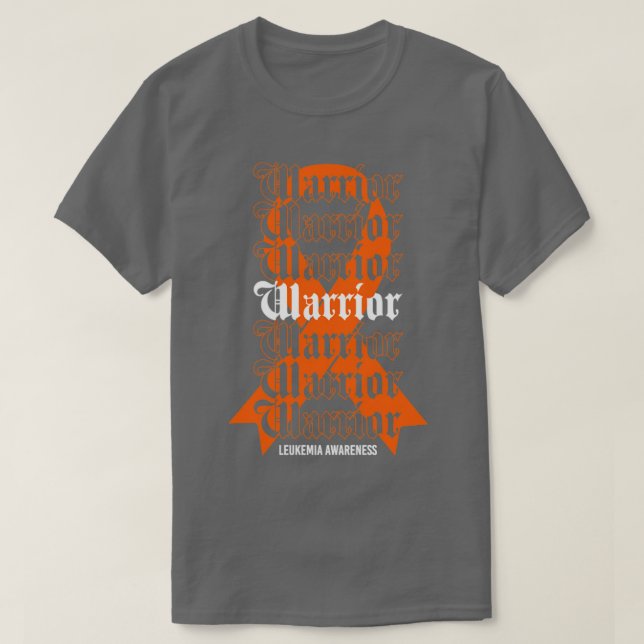 Camiseta Guerrero de la conciencia sobre el cáncer de leuce (Diseño del anverso)