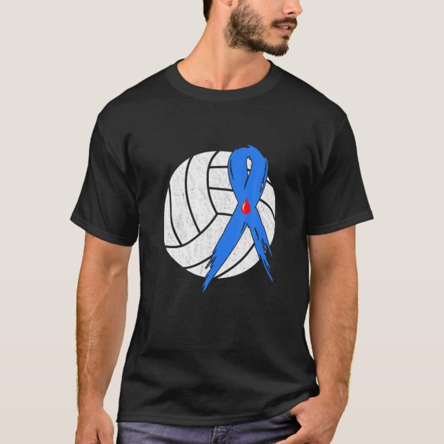 Camiseta Guerrero de la conciencia sobre la diabetes de vól (Anverso)