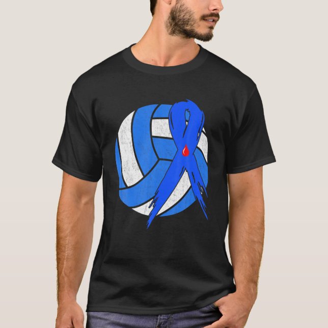 Camiseta Guerrero de la conciencia sobre la diabetes de vól (Anverso)