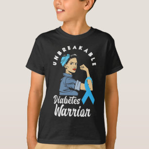 Camiseta Guerrero de la diabetes Diabética T1d Sensibilizac