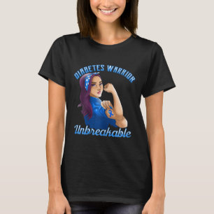 Camiseta ¡Guerrero de la diabetes! Diseños para la toma de 