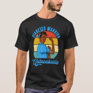Camiseta Guerrero de la diabetes inquebrantable tipo 1 Sens