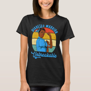 Camiseta Guerrero de la diabetes inquebrantable tipo 1 Sens
