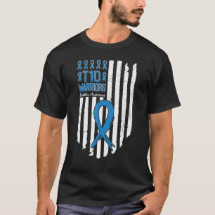 Camiseta Guerrero de la diabetes tipo 1 Mes de concientizac