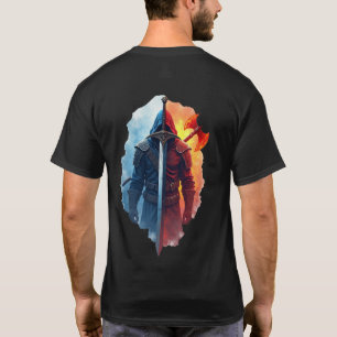 Camiseta Guerrero de la Dualidad - Diseño de fantasía de Fi