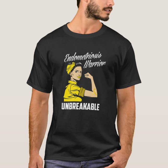 Camiseta Guerrero de la Endometriosis Inquebrantable Endome (Anverso)