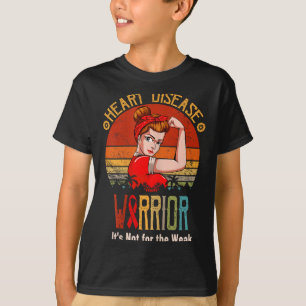 Camiseta Guerrero de la enfermedad cardíaca que visto de ro