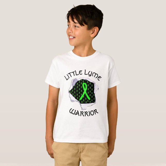 Camiseta Guerrero de la enfermedad de Lyme Pequeña (Anverso completo)