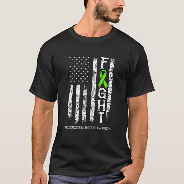 Camiseta Guerrero de la enfermedad mitocondrial de la bande (Anverso)