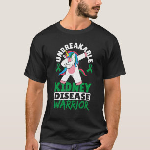 Camiseta Guerrero de la enfermedad renal irrompible Cinta v