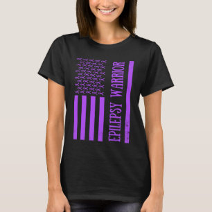 Camiseta Guerrero de la epilepsia púrpura Mes de conciencia