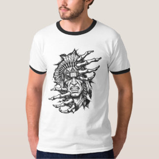 Camiseta Guerrero de la herencia nativa americana