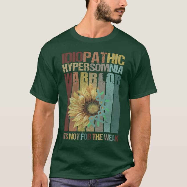 Camiseta Guerrero de la hipersomnia idiopática, apoyo de IH (Anverso)