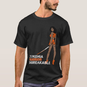 Camiseta Guerrero de la leucemia Imparable Conciencia del c