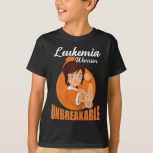 Camiseta Guerrero de la leucemia: inquebrantables advertenc