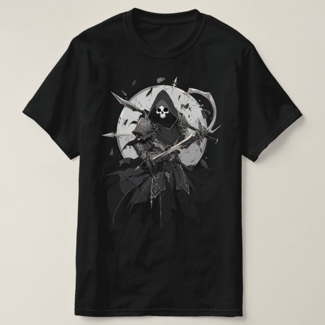 Camiseta Guerrero de la muerte de Grim Reaper (Diseño del anverso)