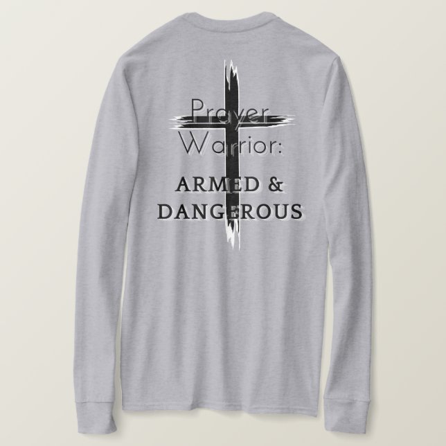 Camiseta Guerrero de la oración (Reverso del diseño)