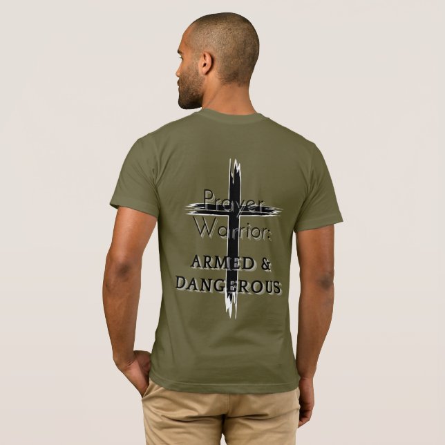 Camiseta Guerrero de la oración (Reverso completo)