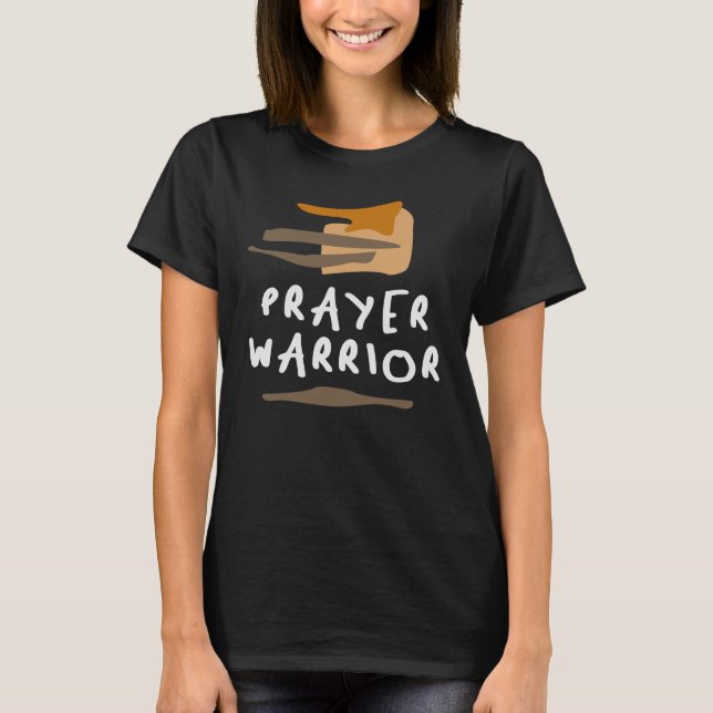 Camiseta Guerrero de la oración - Cristiano fuerte y podero (Anverso)