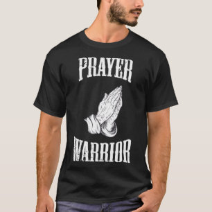 Camiseta Guerrero de la oración Cristiano Motivación de la 