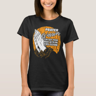 Camiseta Guerrero de la oración Cristiano Orando Jesús Fe W
