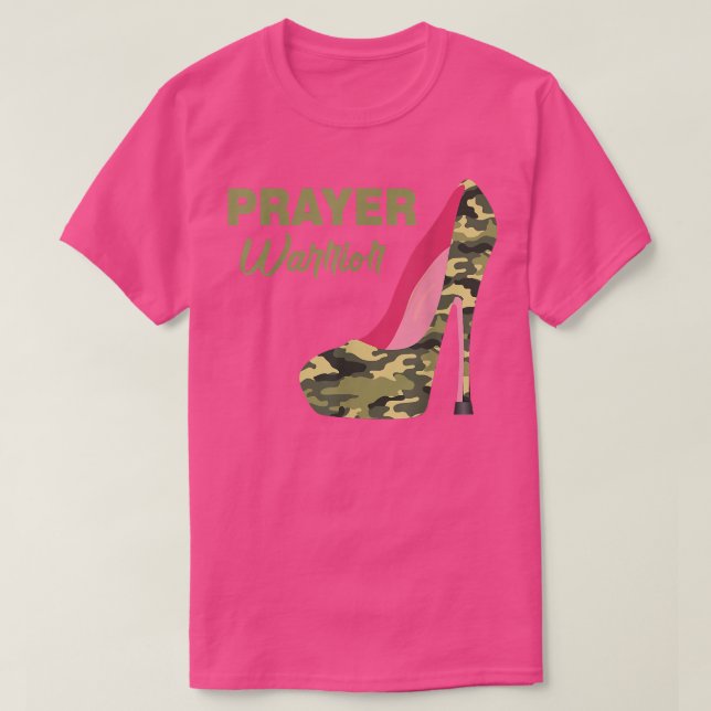 Camiseta Guerrero de la oración Faith Camo High Heels Chris (Diseño del anverso)