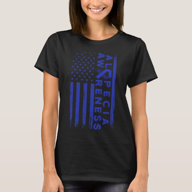 Camiseta Guerrero de la pérdida de cabello con conciencia d (Anverso)
