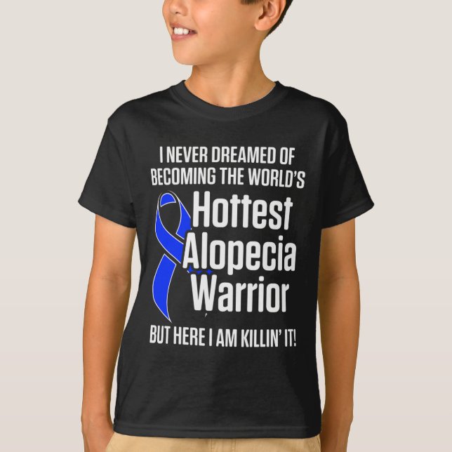 Camiseta Guerrero de la pérdida del cabello de la concienci (Anverso)
