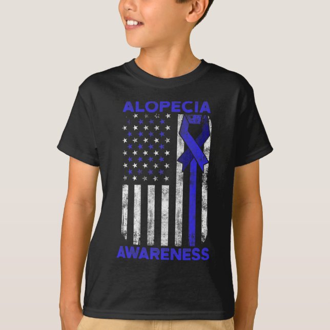 Camiseta Guerrero de la pérdida del cabello de la concienci (Anverso)